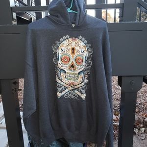 Gray Halloween Hoodie